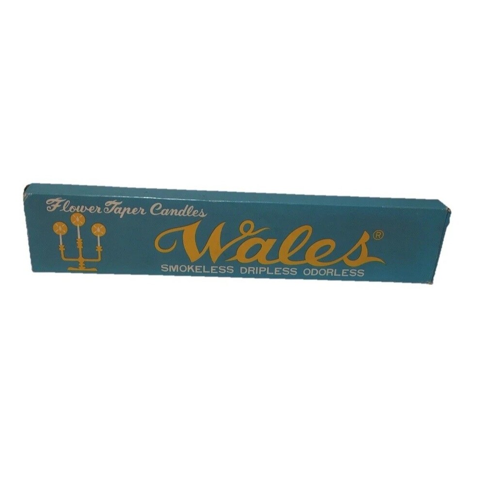 Wales Flower TaperCandles-Smokeless-Dripless-Oderless
